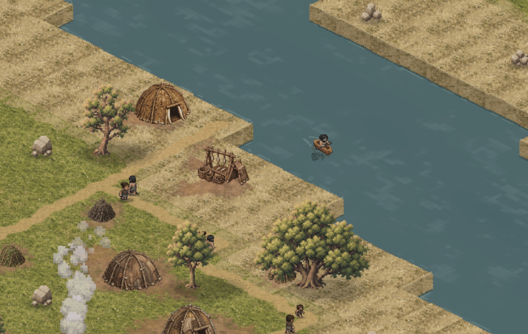 Paleolithic fishing and riverside life